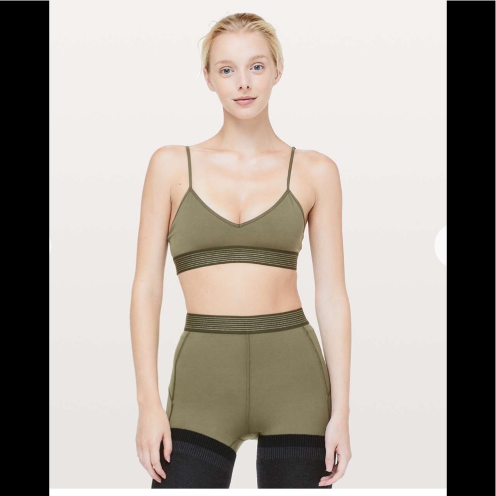 Lululemon Principal Dancer Golden Lining Bralette